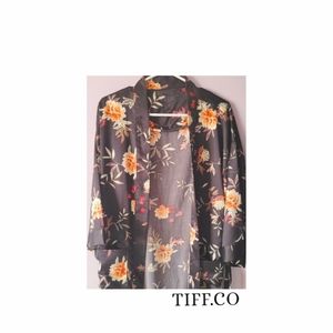 Long short Sleeve Robe